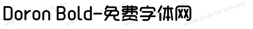 Doron Bold字体转换